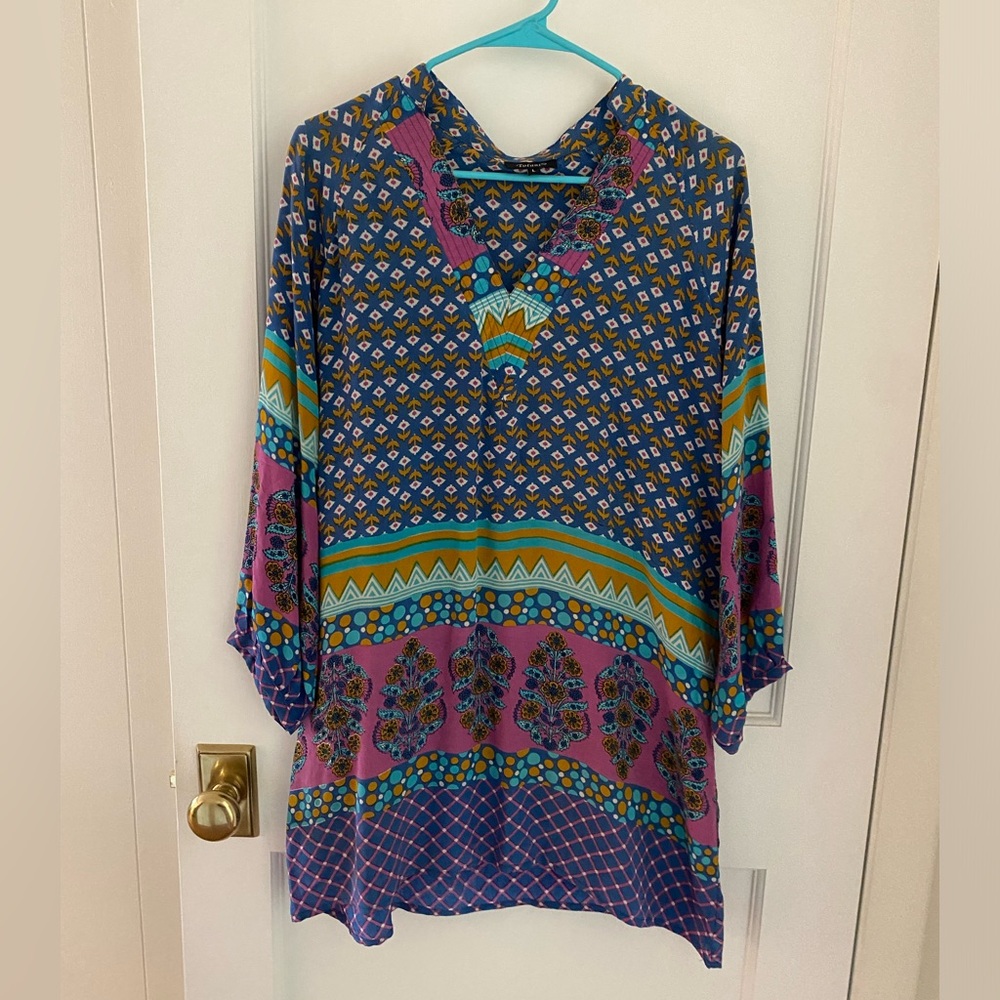 Purple Tolani Silk Tunic